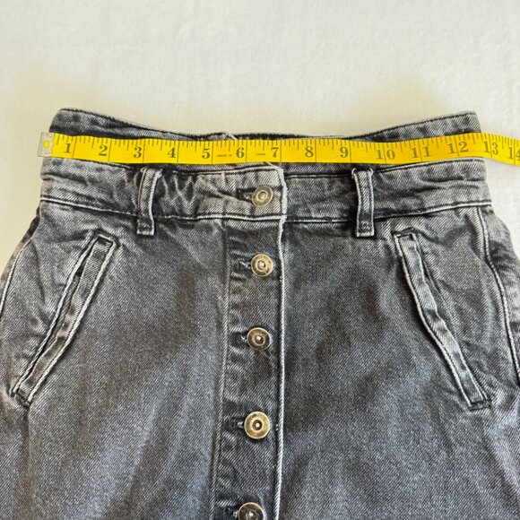 PILCRO AND THE LETTERPRESS Black Denim Miniskirt - Picture 9 of 10